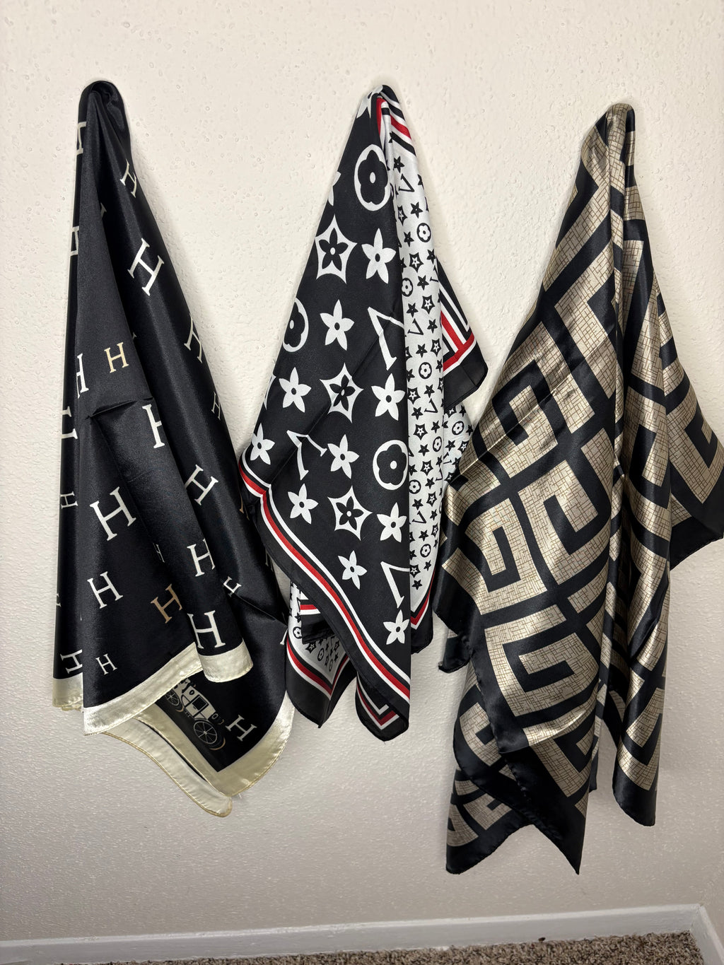 Satin scarfs