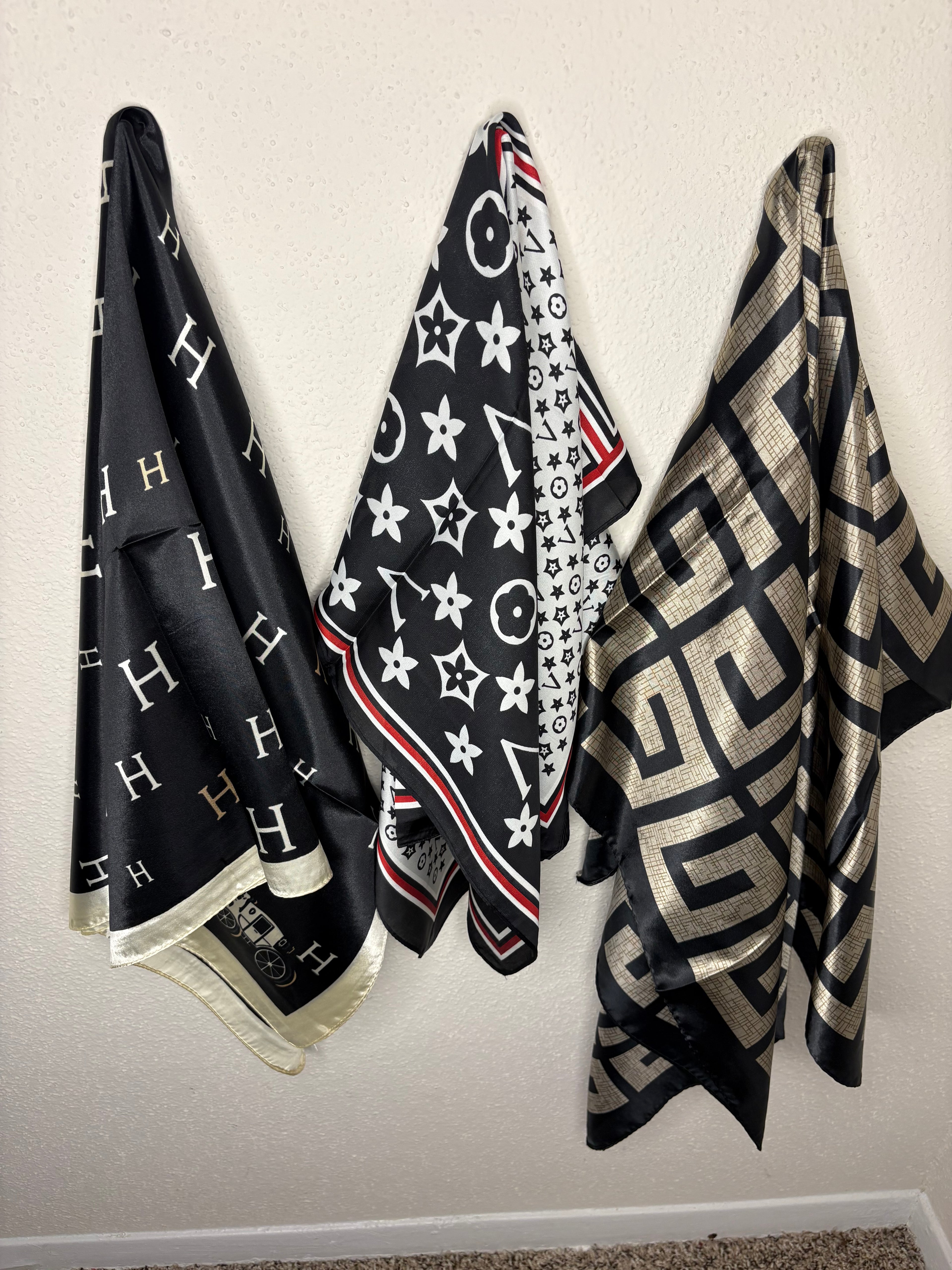 Satin scarfs
