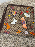 Brown C scarf