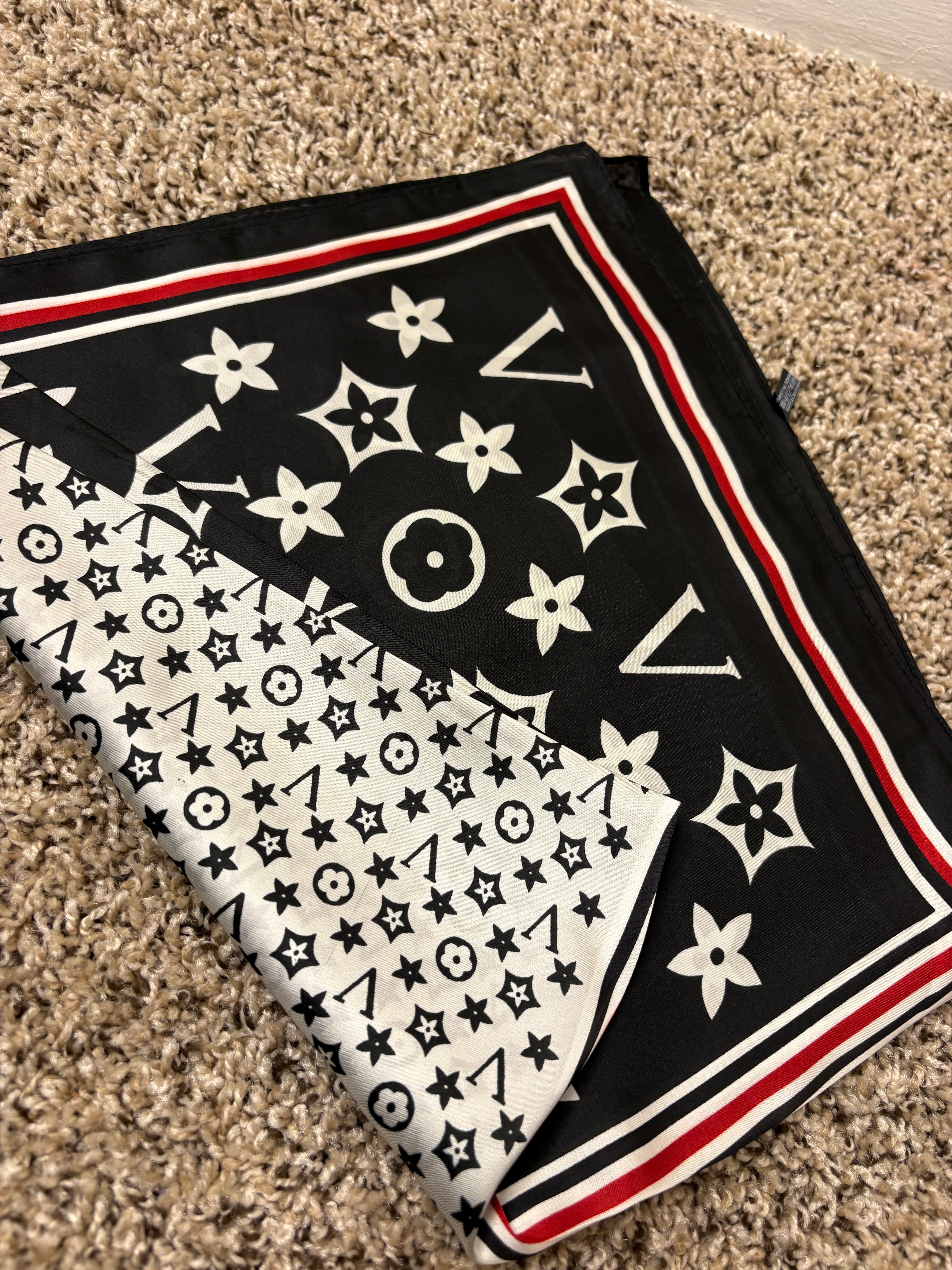 V satin scarfs