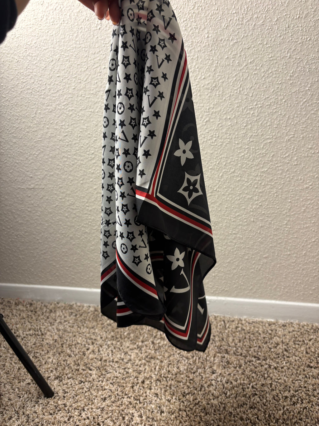V satin scarfs